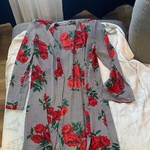 Floral Striped cardigan
